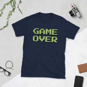 לגיימר - ציוד גיימינג ומחשבים ביגוד ואופנה לגיימר חולצת גיימר Game Over